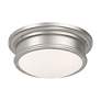 5_Astor 13-in W Brushed Nickel Flush Mount Light more views