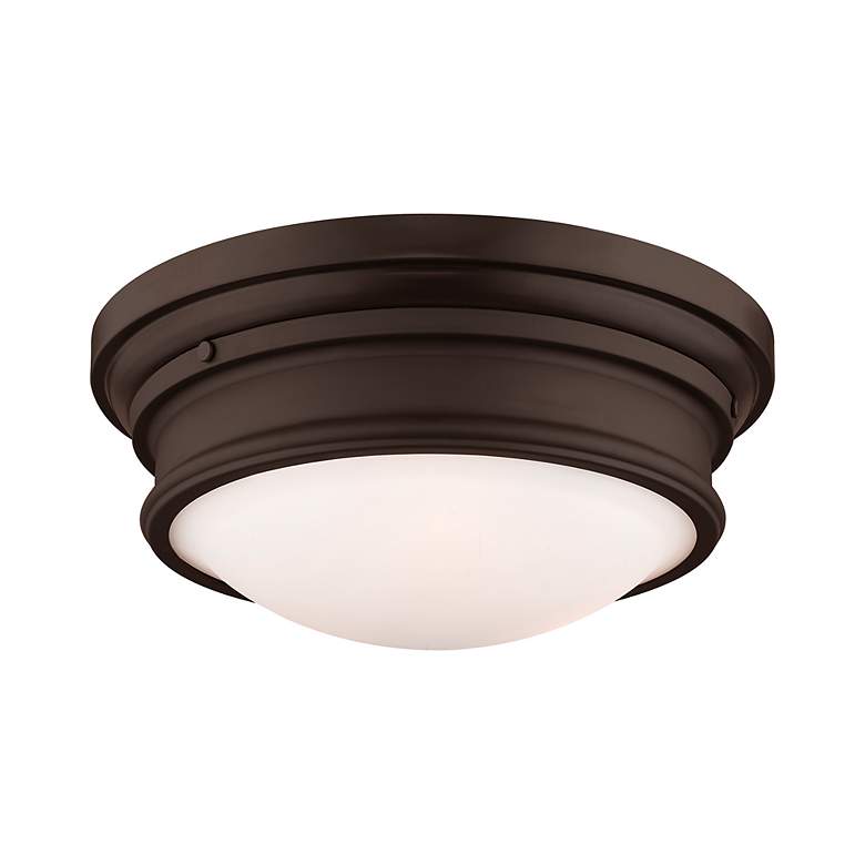 Image 4 Astor 15.5-in W Bronze Flush Mount Light more views