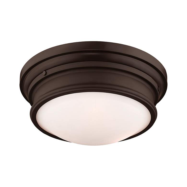 Image 5 Astor 15.5-in W Bronze Flush Mount Light more views