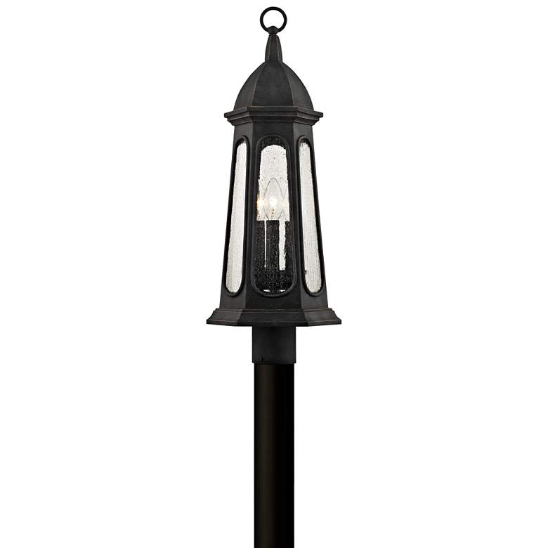 Image 1 Astor 21 3/4" High Vintage Iron Outdoor Post Light