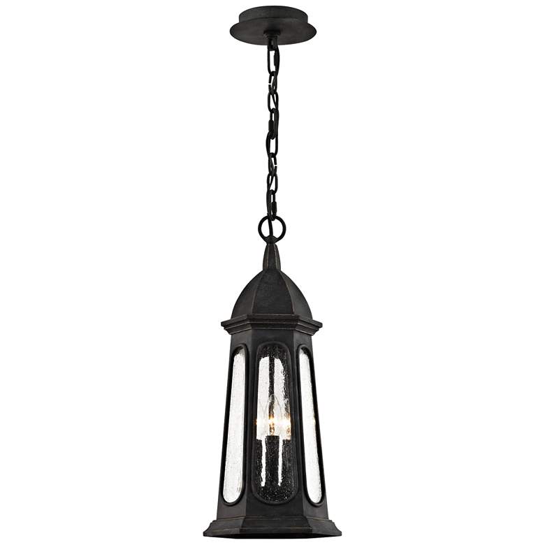 Image 1 Astor 24 3/4" High Vintage Iron Outdoor Hanging Light