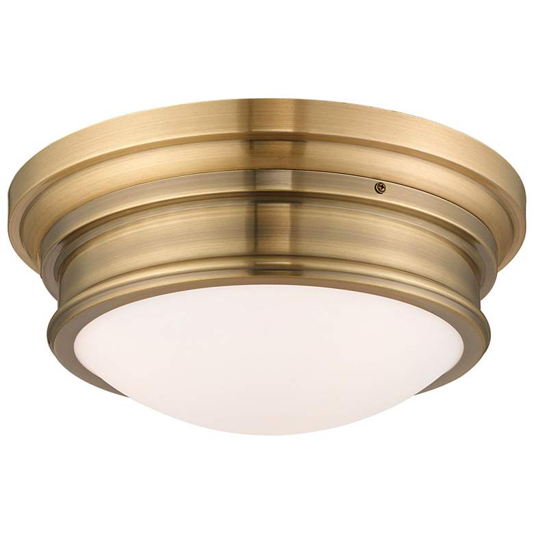 Image 4 Astor 3 Light Antique Brass Ceiling Mount more views