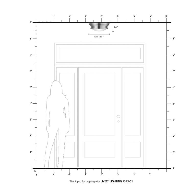 Image 7 Astor 3 Light Antique Brass Ceiling Mount more views