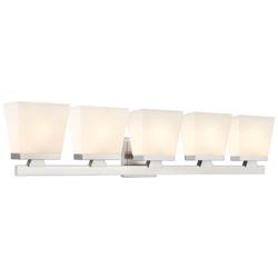 Astor 36" Wide Brushed Nickel 5-Light Bath Light