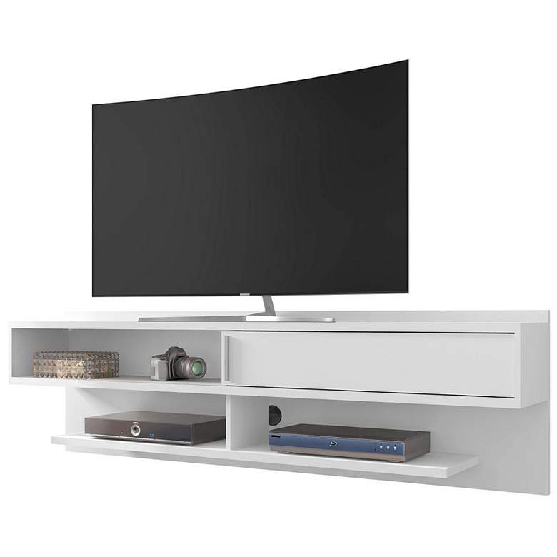Image 1 Astor 70.86 Floating Entertainment Center in White