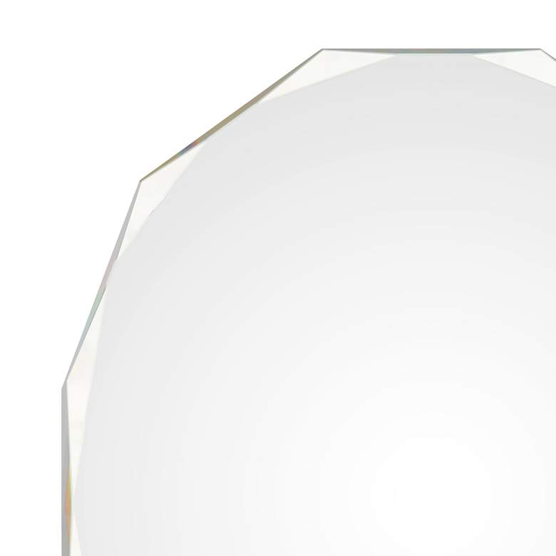 Image 2 Astor All-Glass 24 inch x 28 inch Polygonal Frameless Wall Mirror more views