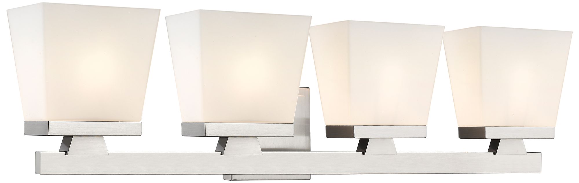 Astor by Z-Lite Brushed Nickel 29 inch 4 Light Vanity