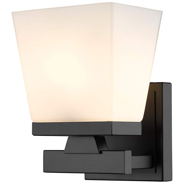 Image 1 Astor by Z-Lite Matte Black 1 Light Wall Sconce