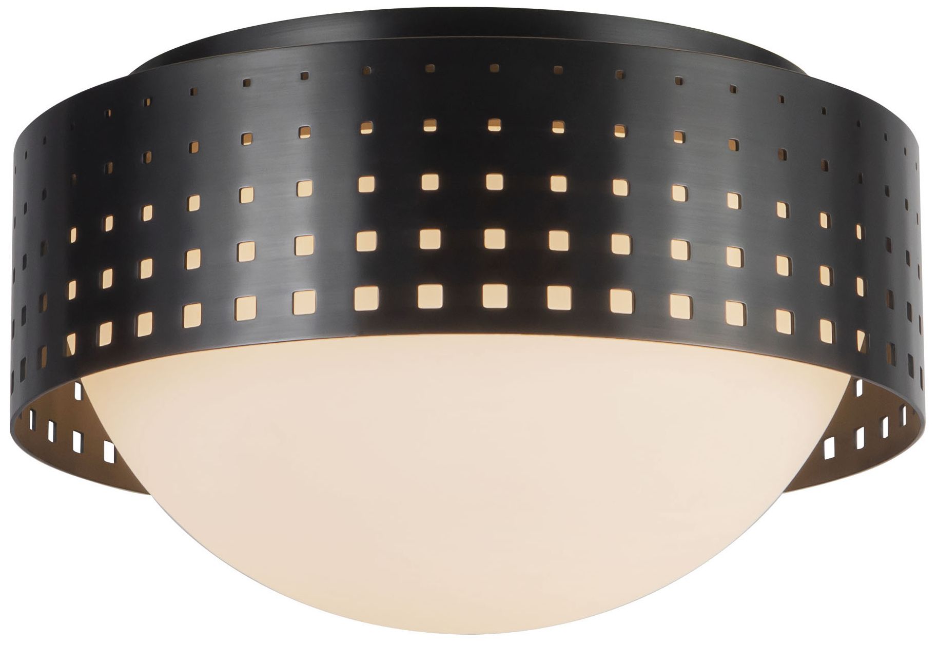 Image 3 Astoria 10-in Urban Bronze Flush Mount more views