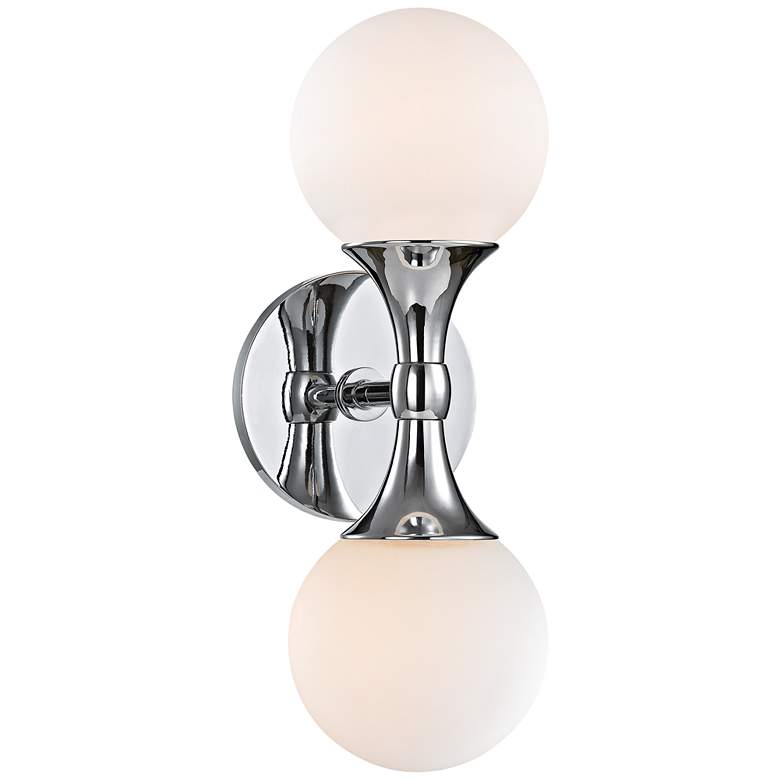 Image 1 Astoria 13 1/2" High Polished Chrome LED Wall Sconce