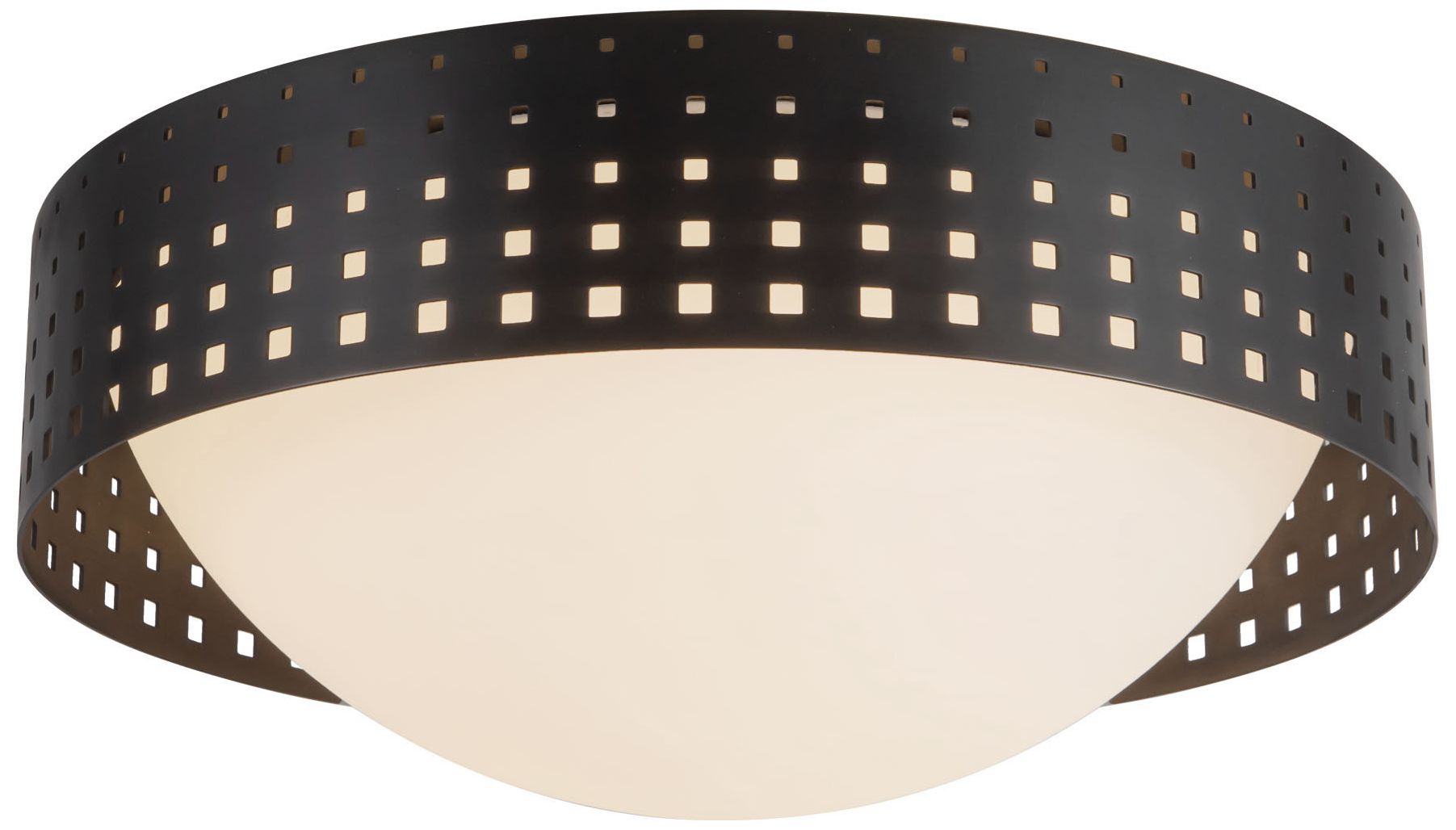 Image 3 Astoria 14-in Urban Bronze Flush Mount more views