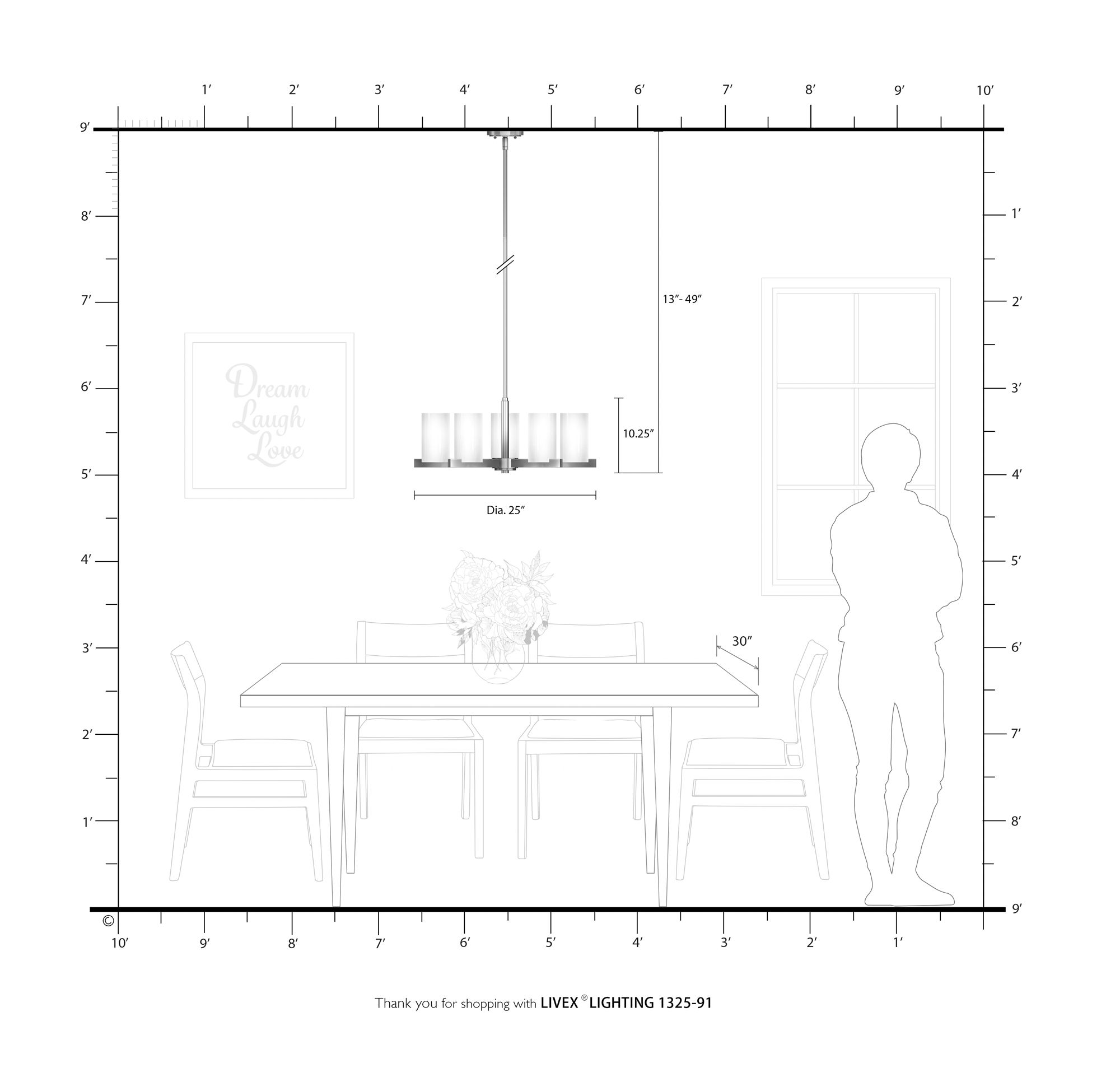 Astoria 25-in 5-Light Brushed Nickel Shaded Chandelier
