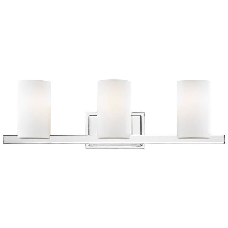 Image 2 Astoria 26" Wide Polished Chrome 3-Light Vanity Bath Light