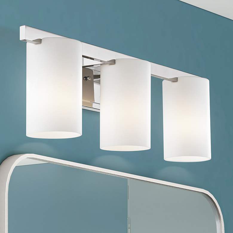Image 1 Astoria 26" Wide Polished Chrome 3-Light Vanity Bath Light