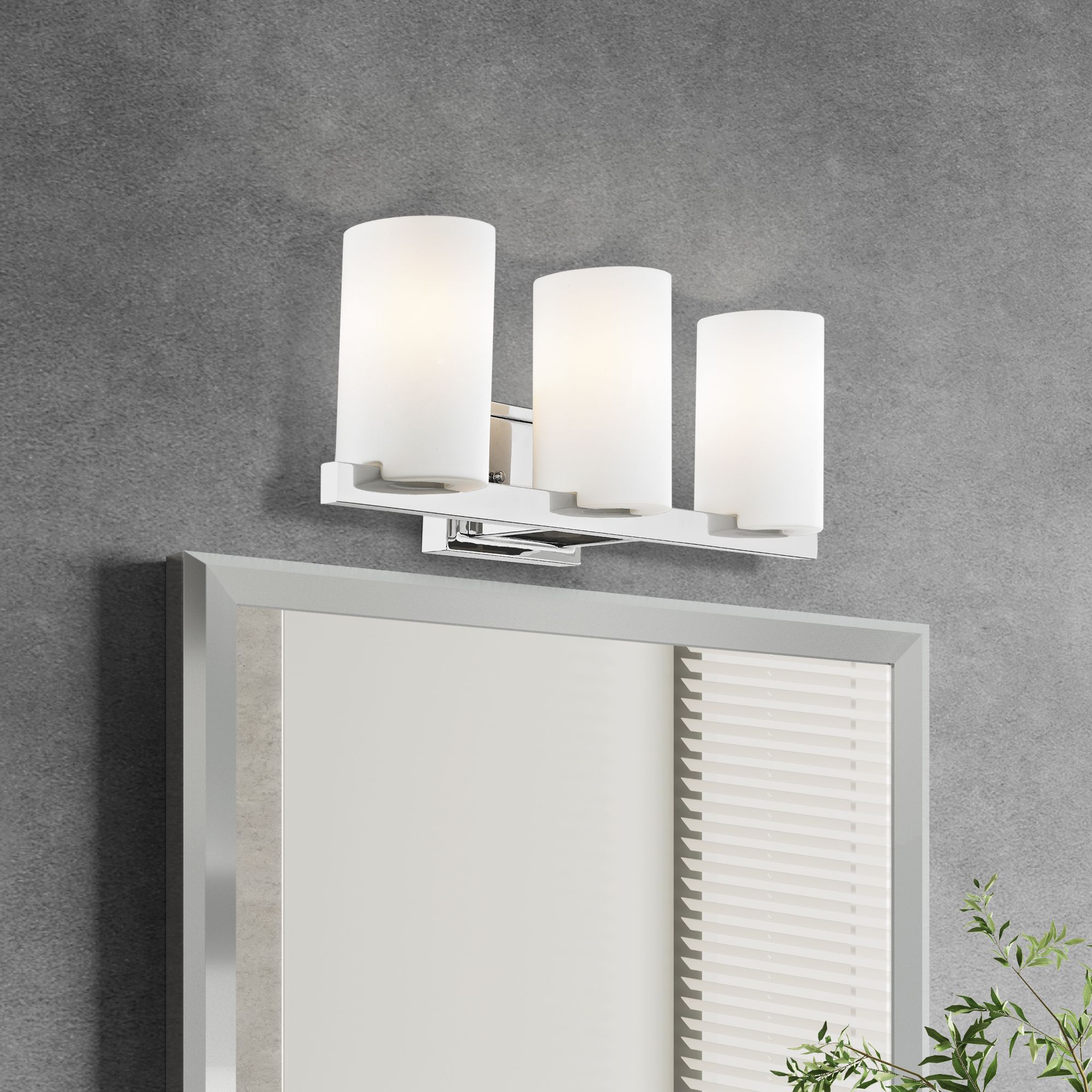 Astoria 26" Wide Polished Chrome 3-Light Vanity Bath Light