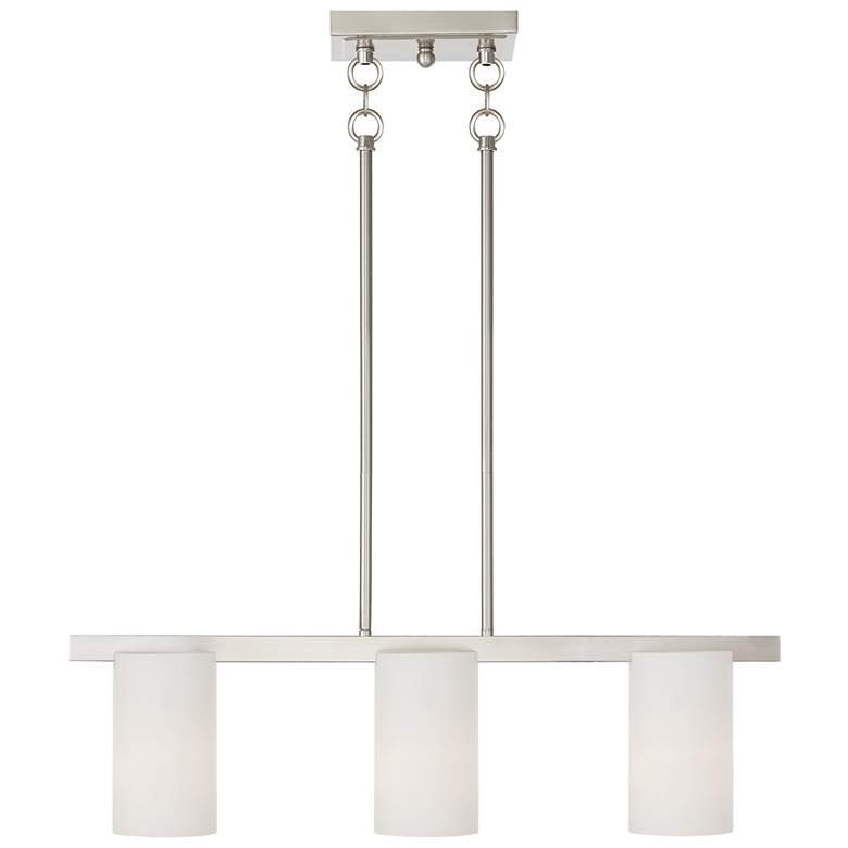 Image 2 Astoria 3 Light Brushed Nickel Chandelier