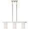 Astoria 3 Light Brushed Nickel Chandelier