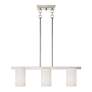 3_Astoria 3 Light Brushed Nickel Chandelier more views
