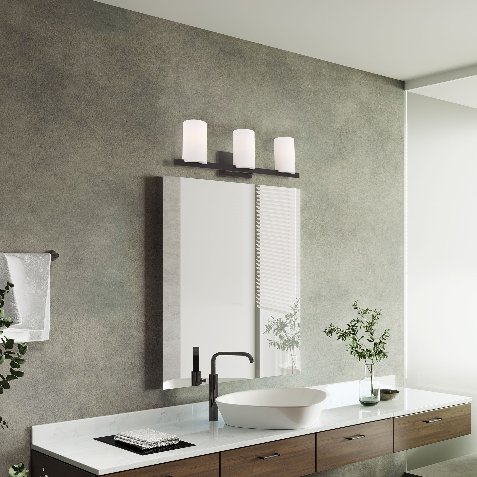 Astoria 3-Light Olde Bronze Vanity Light