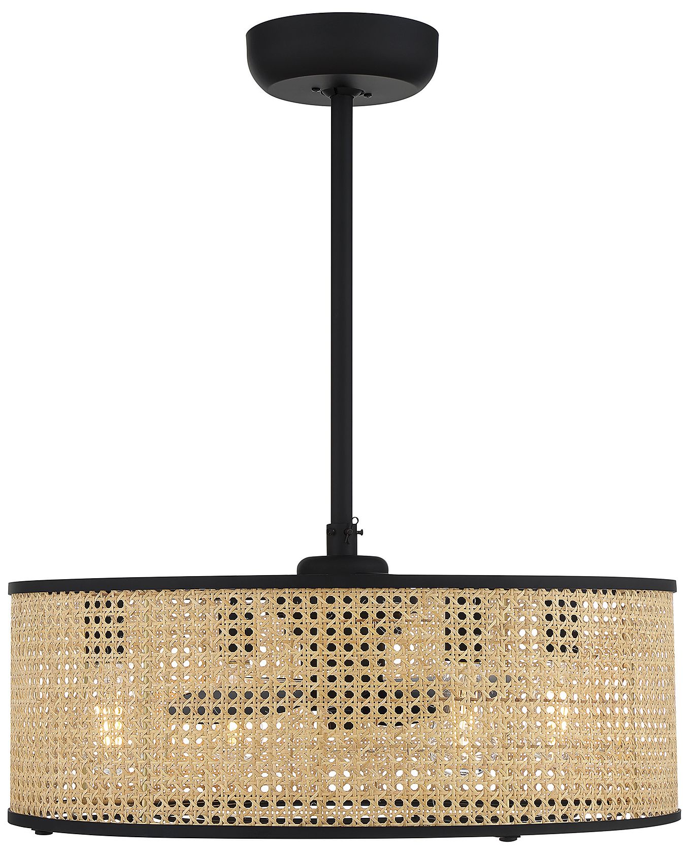 Image 6 Astoria 4-Light Fan D'Lier in Matte Black (Fandelier) more views