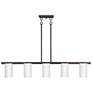 3_Astoria 43 3/4" Wide Olde Bronze 5-Light Linear Chandelier