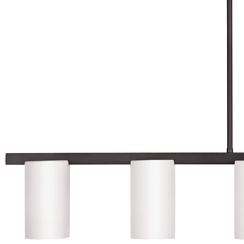 Image 4 Astoria 43 3/4" Wide Olde Bronze 5-Light Linear Chandelier more views