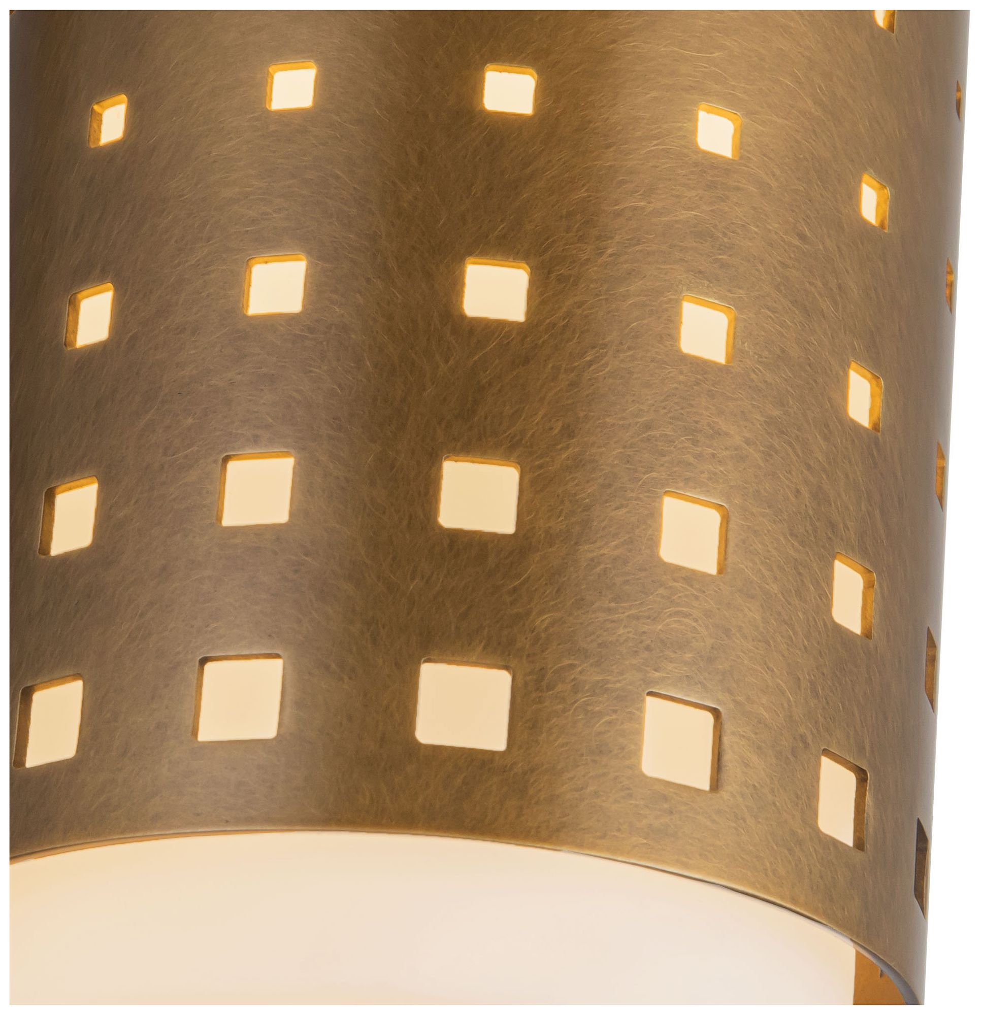 Image 5 Astoria 5-in Vintage Brass Semi-Flush Mount more views