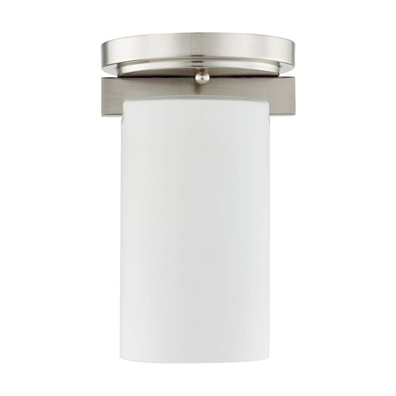 Image 3 Astoria 5-in W Brushed Nickel Flush Mount Light more views