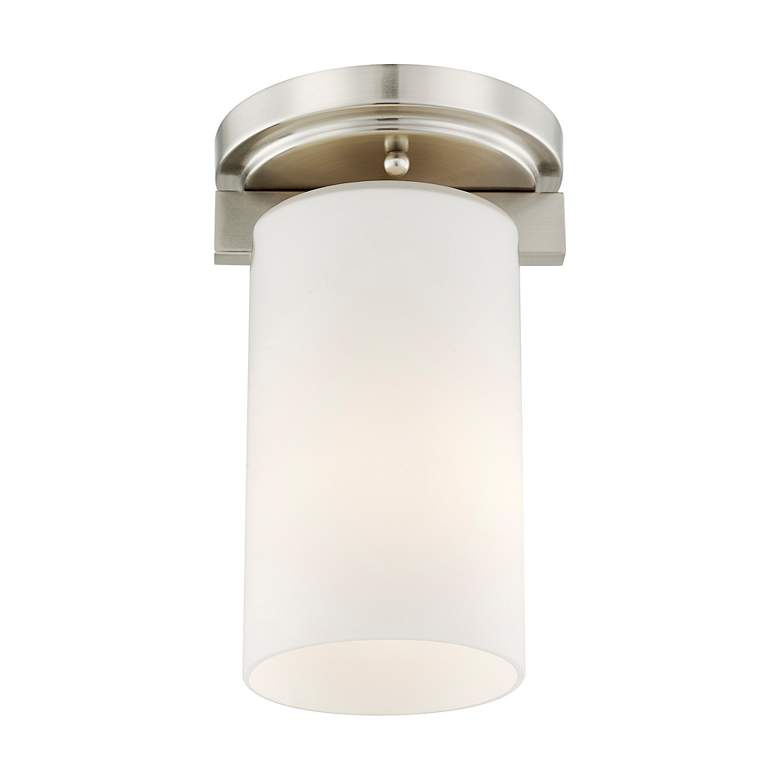 Image 4 Astoria 5-in W Brushed Nickel Flush Mount Light more views