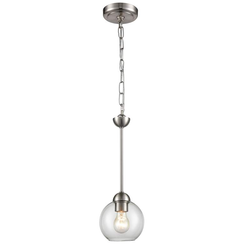 Image 1 Astoria 6 Wide 1-Light Mini Pendant - Brushed Nickel