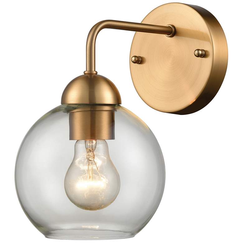 Image 1 Astoria 9.5" High 1-Light Sconce - Satin Gold