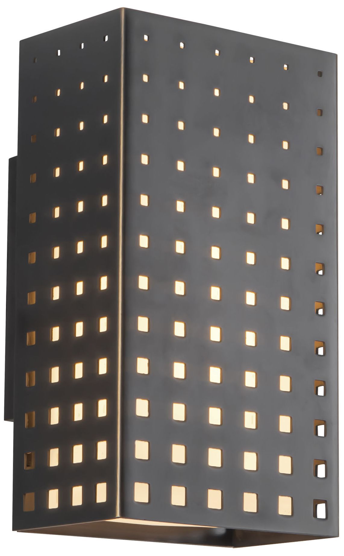 Astoria 9-in Urban Bronze dimmable LED Wall Sconce