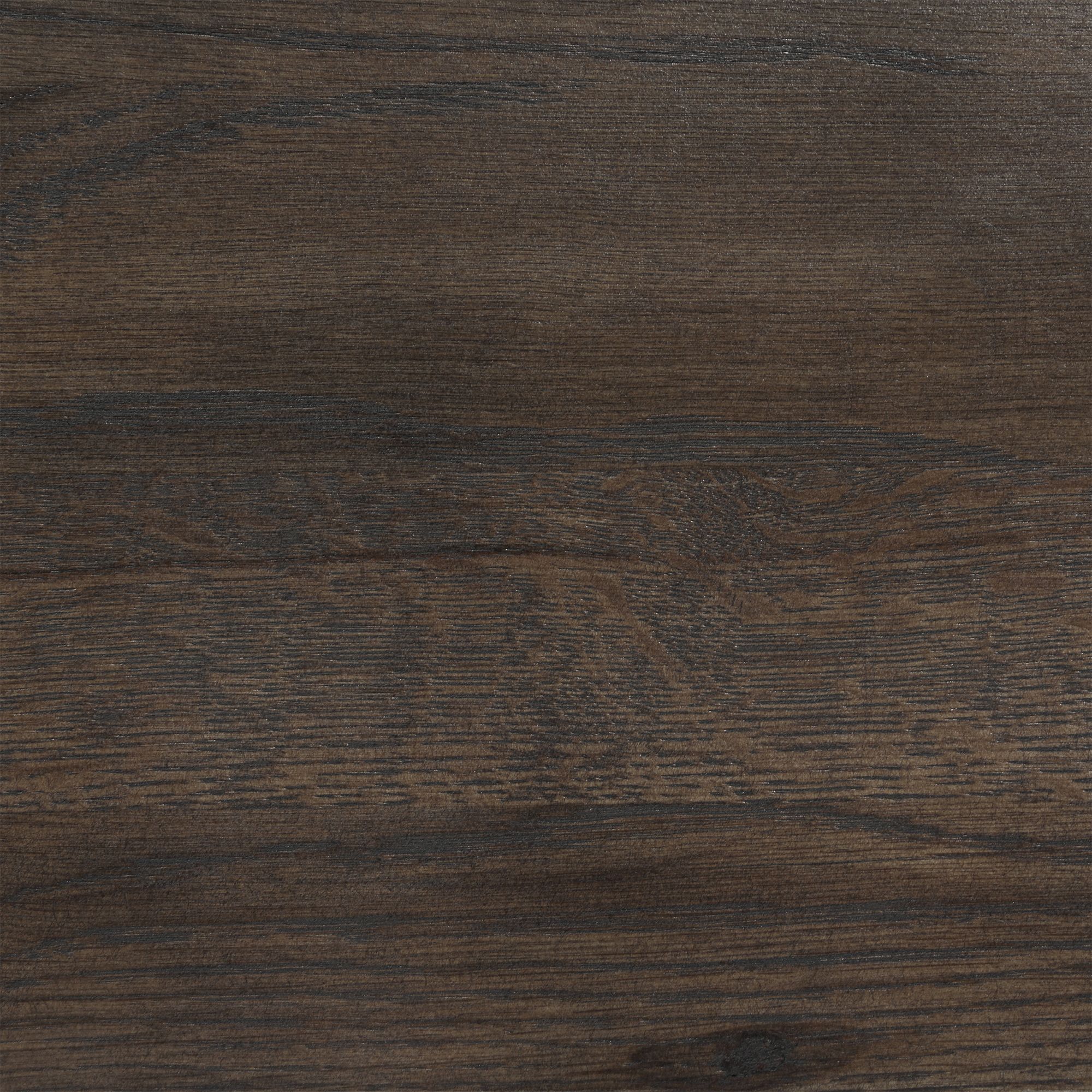 Astoria King Platform Bed in Dark Brown Solid Oak Wood and Faux Leather