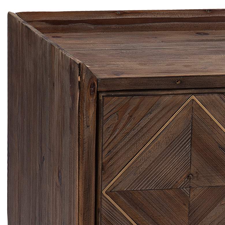 Image 3 Astorland 50" Wide Reclaimed Wood Media Console w/ Storage more views