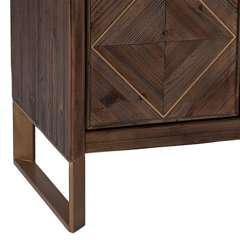 Image 4 Astorland 50" Wide Reclaimed Wood Media Console w/ Storage more views