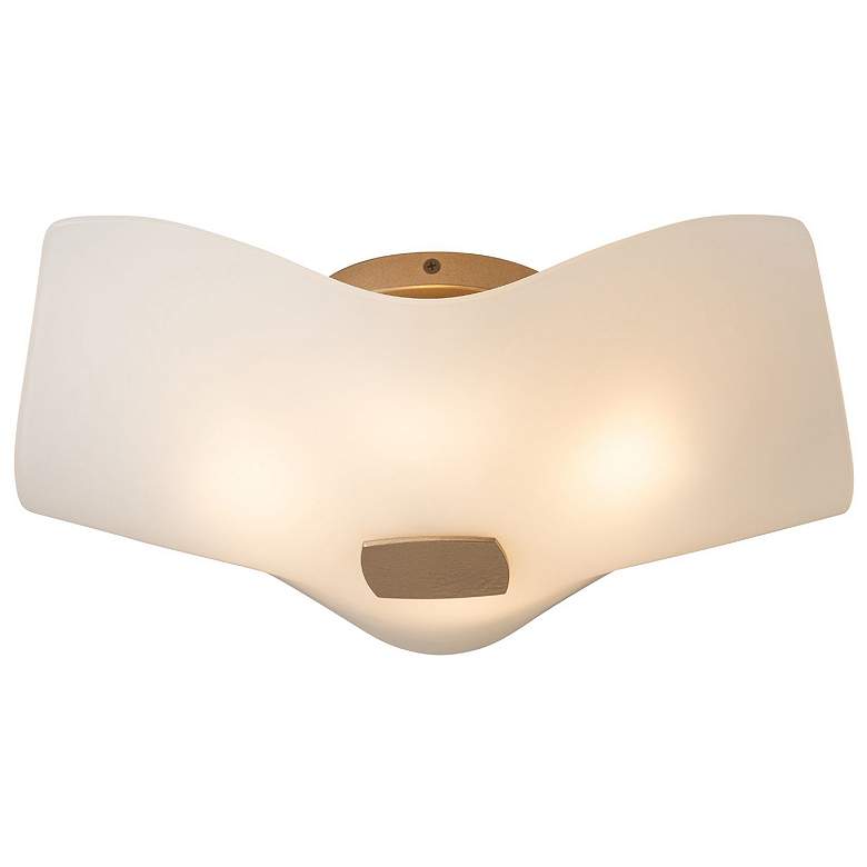 Image 1 Astra 15.8" Wide Soft Gold Semi-Flush