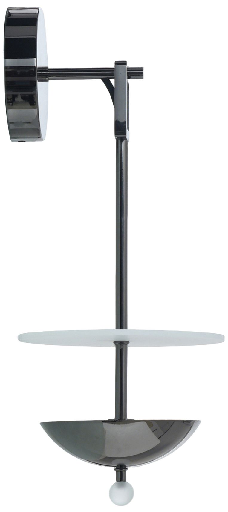 Image 3 Astra 19" High Black Nickel Sconce more views