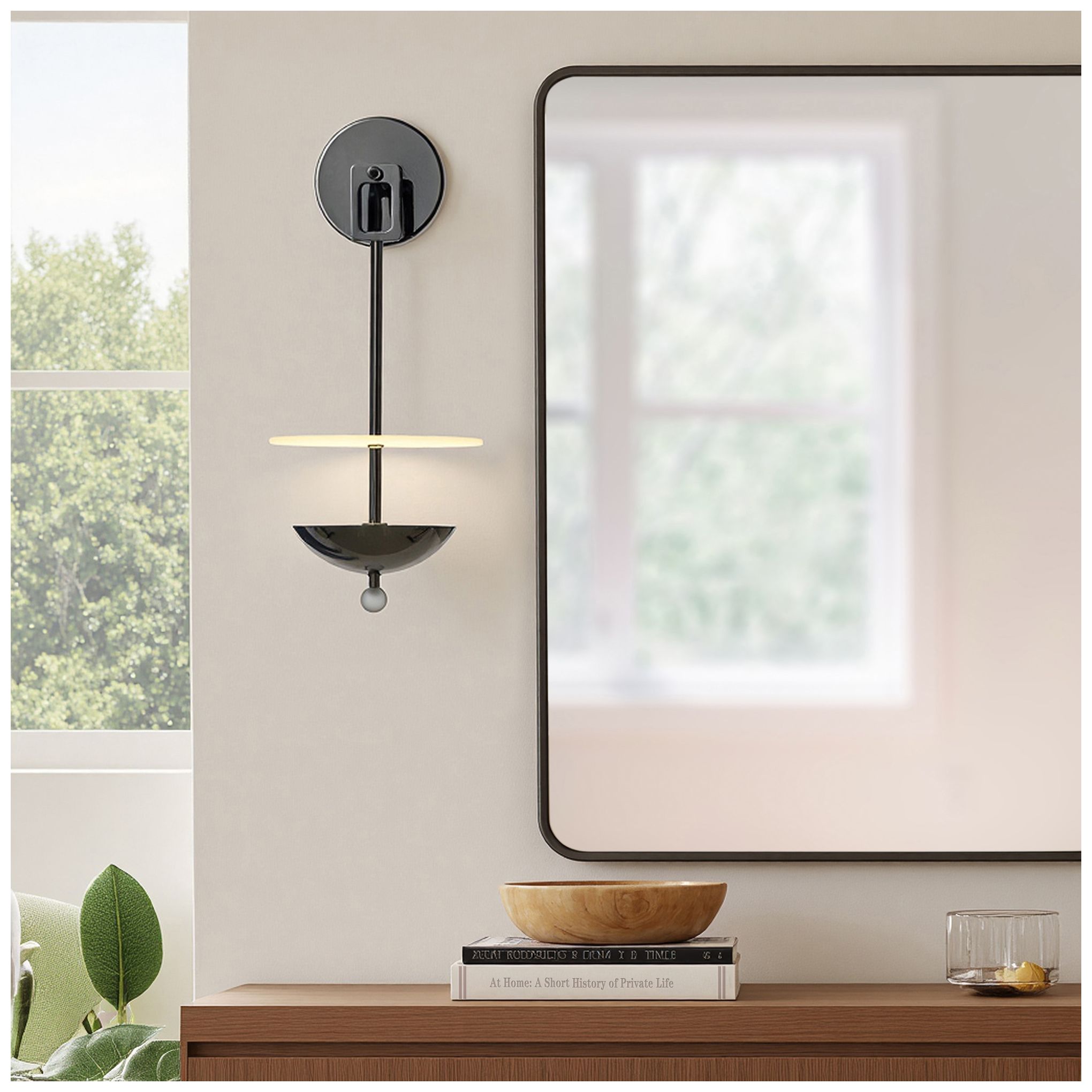 Image 6 Astra 19" High Black Nickel Sconce more views