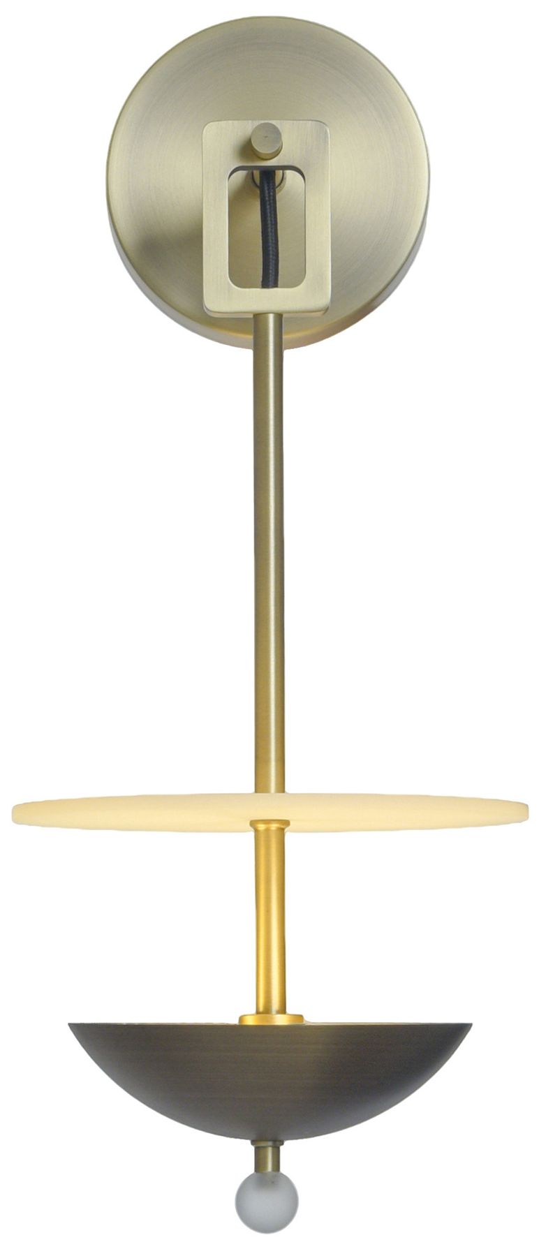 Image 2 Astra 19" High Brass & Bronze Sconce more views