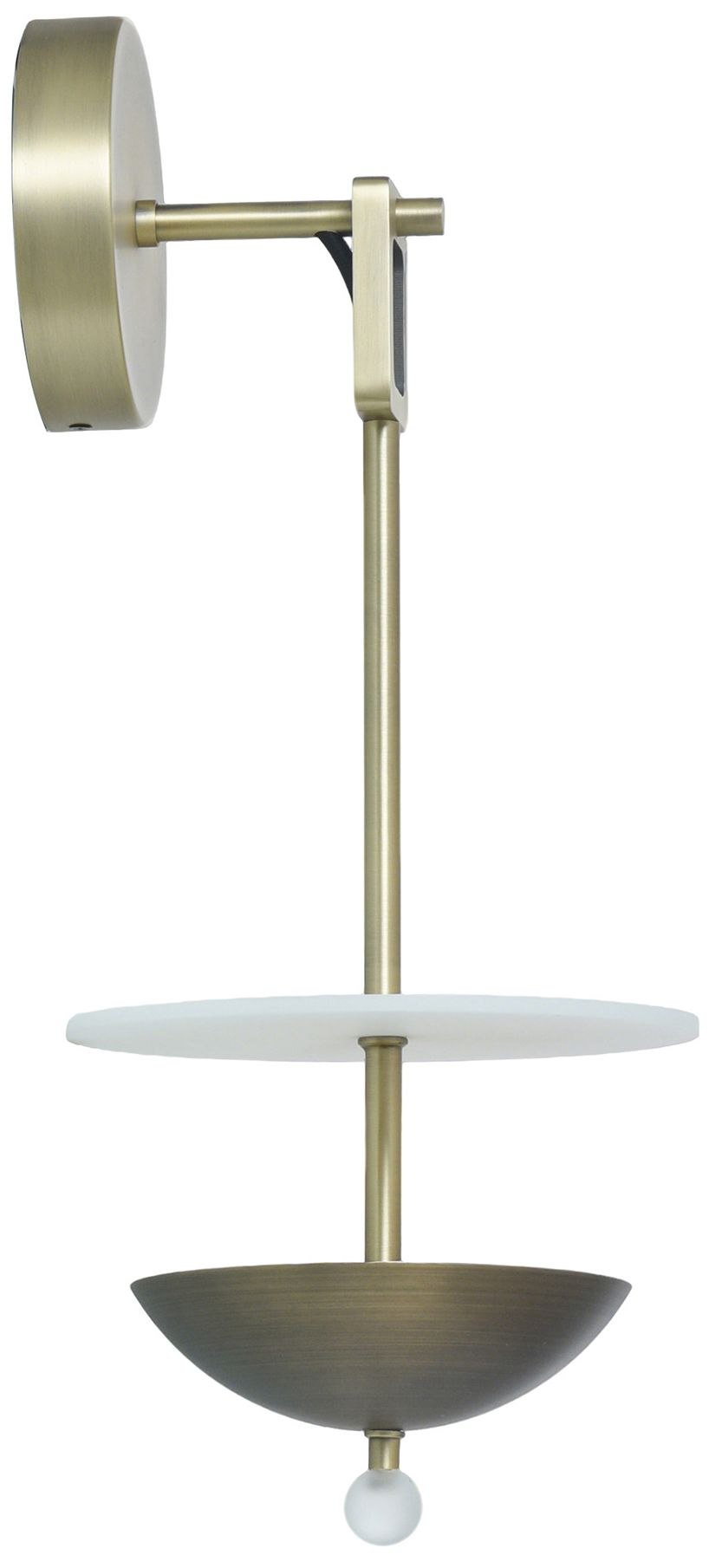 Image 3 Astra 19" High Brass & Bronze Sconce more views