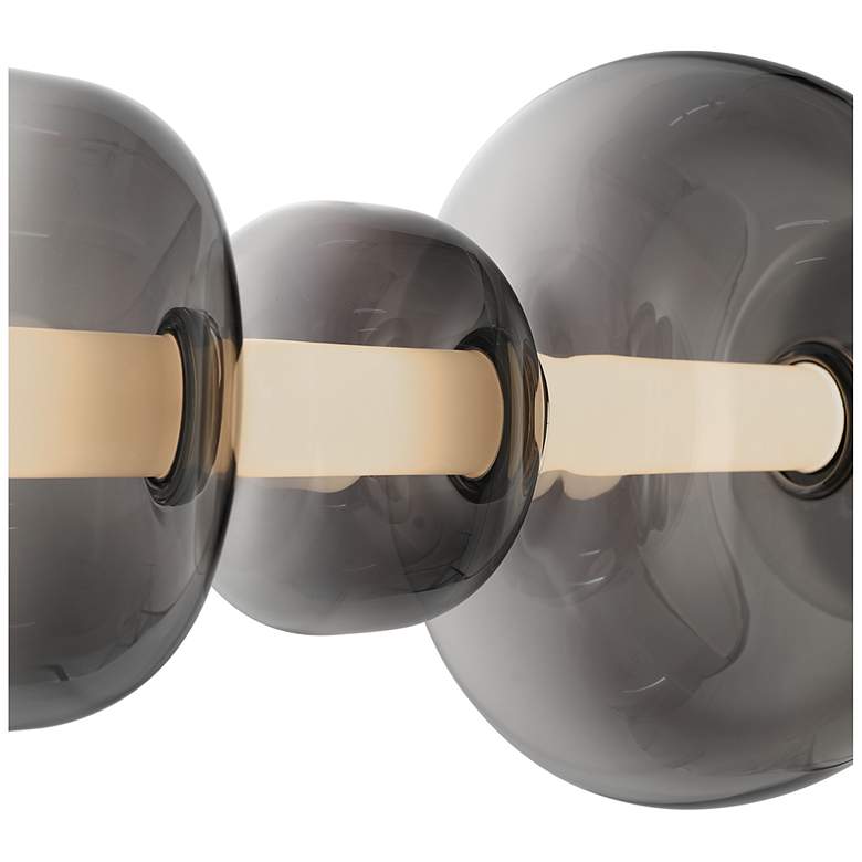 Image 4 Astra 29.2" Wide Black Island-Light w/ Smoke Ombre Shade more views