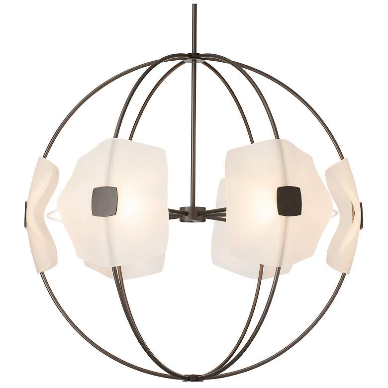 Image 1 Astra 31.7" Wide Small Dark Smoke Orb Pendant