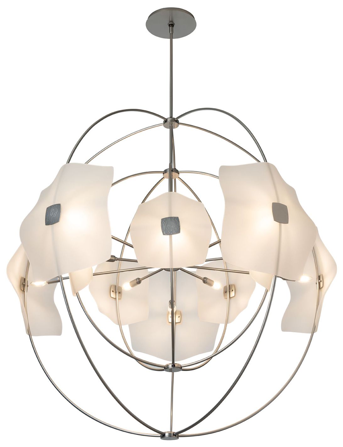 Image 4 Astra 49.5" Wide 10-Light Sterling Chandelier more views