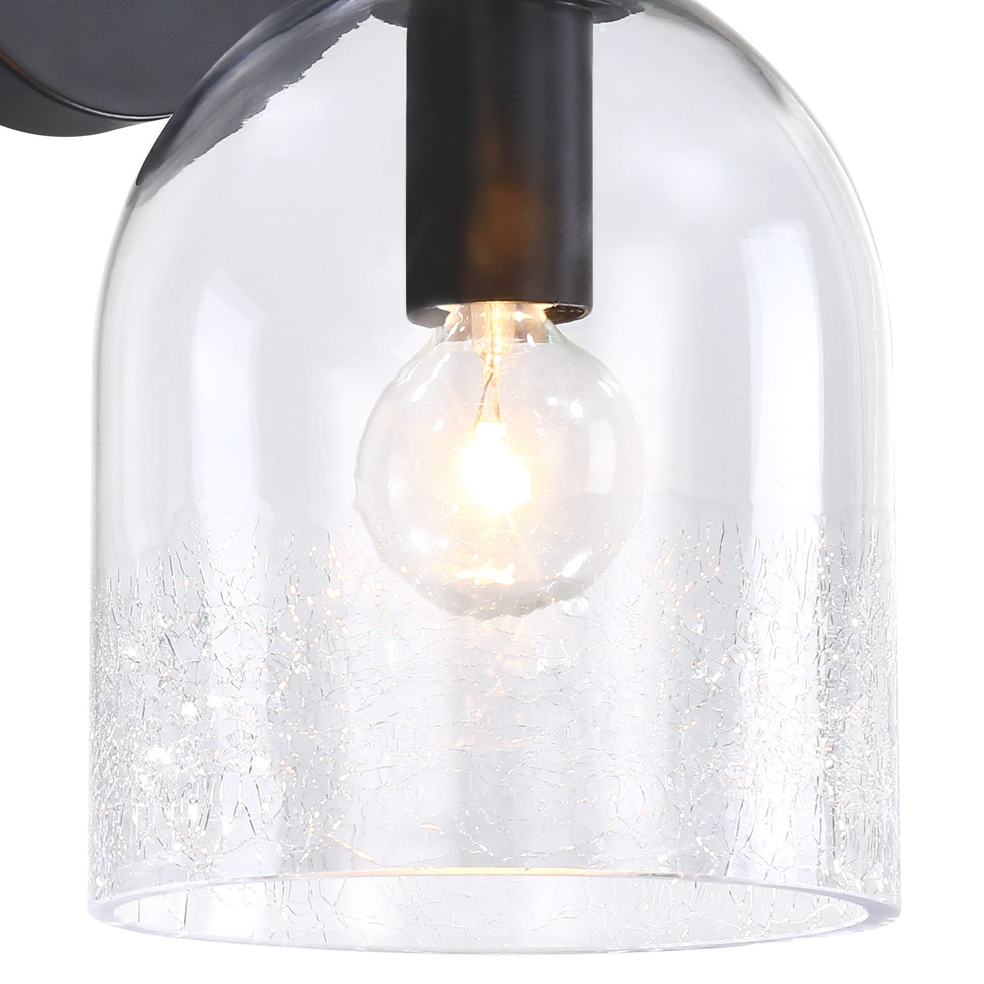 Image 3 Astra 5.5 in. 1-Light Matte Black Indoor Wall Sconce Light for Bathrooms more views