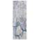 Astra Abstract Indoor Blue Area Rug 39L3F 2'-10" x 7'-10"