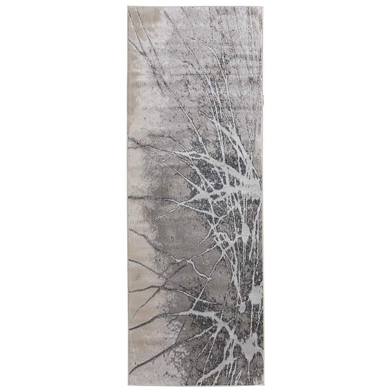 Image 1 Astra Abstract Indoor Gray Area Rug 39L5F 2'-10" x 7'-10"