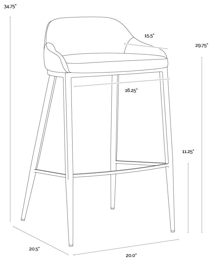 Image 7 Astra Barstool - Ivanhoe Pine more views