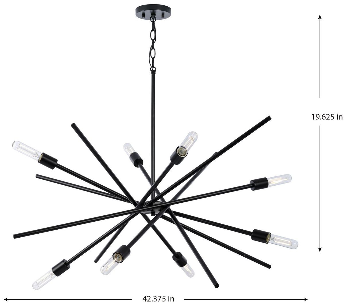 Image 4 Astra Collection Eight-Light Chandelier Light more views