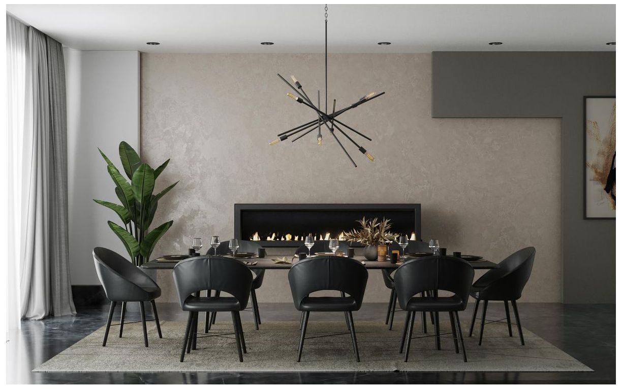 Astra Collection Eight-Light Chandelier Light