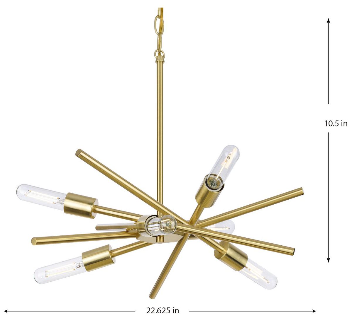 Image 4 Astra Collection Six-Light Chandelier Light more views